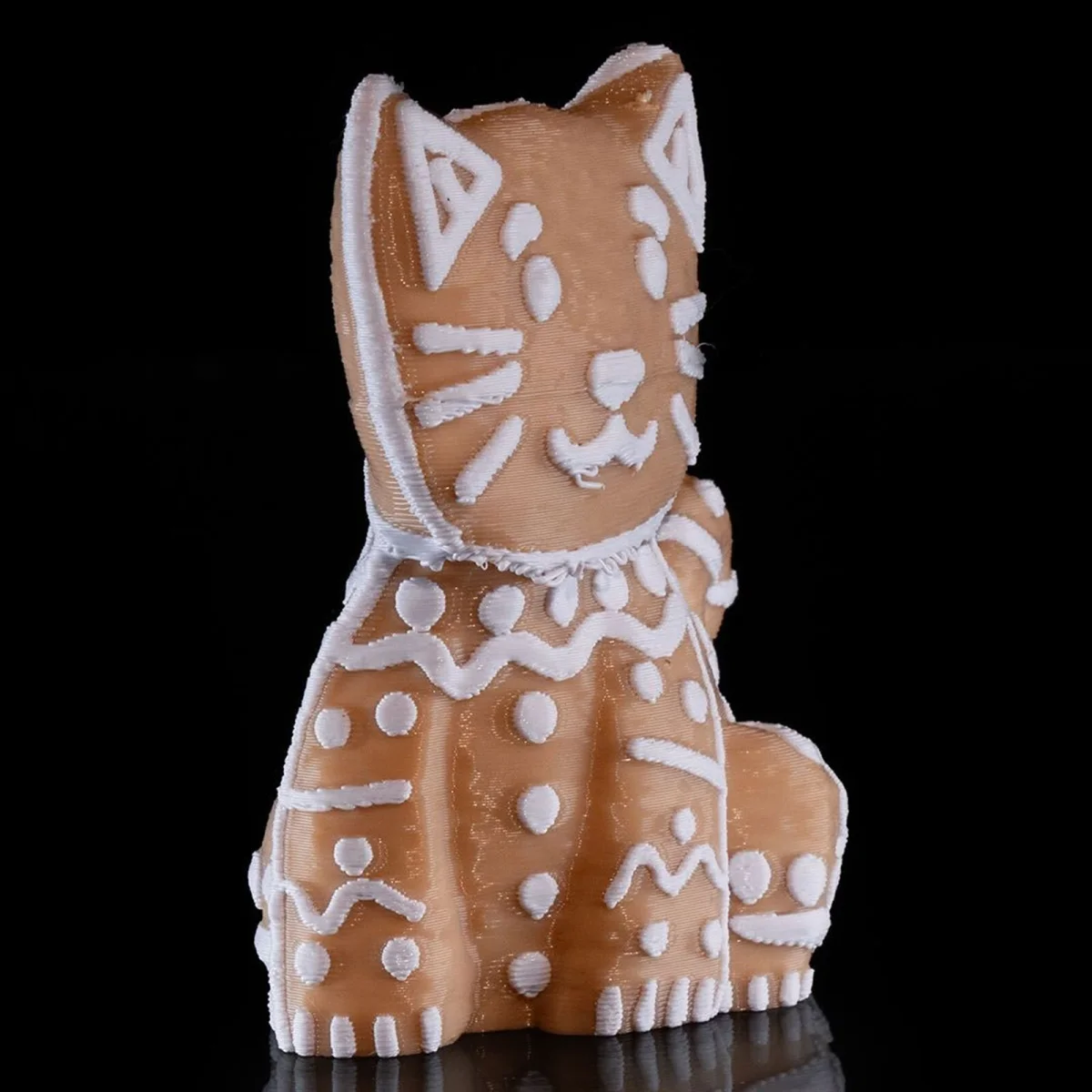Gingerbread Sugar Cat- 3D Printed