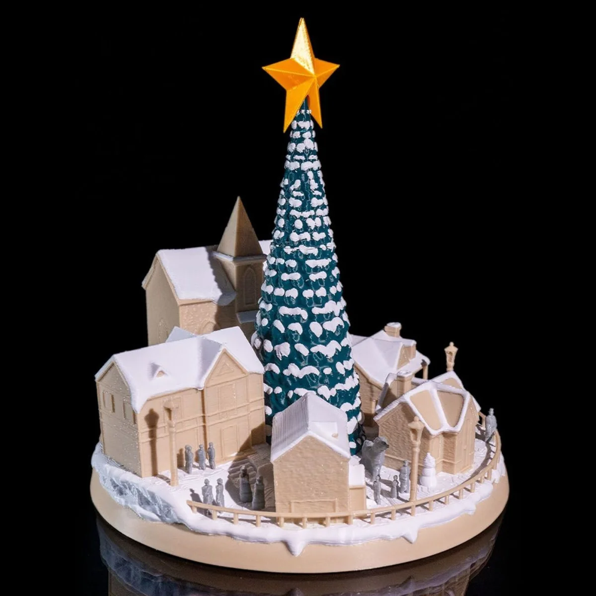 Snowy Christmas Village - 3D Printed