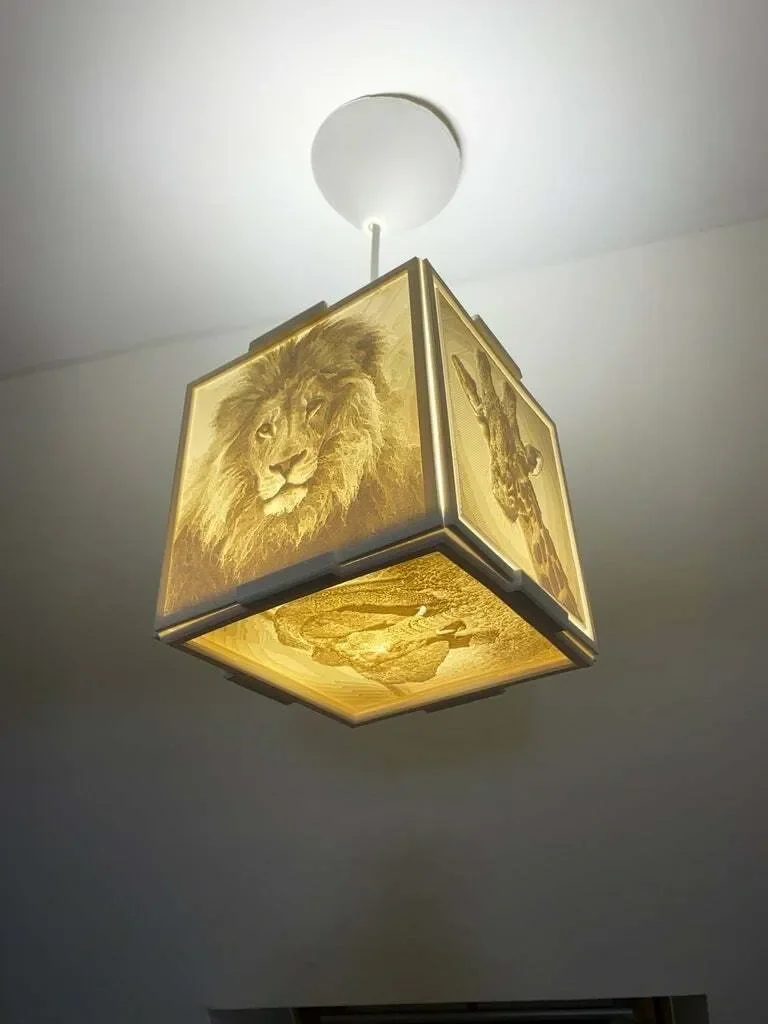 Personalised Lithophane Photo Lamp Light - USB Powered