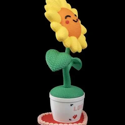 A-mug-urumi Flower - Custom Container / Valentines Desk Decoration - 3D Printed