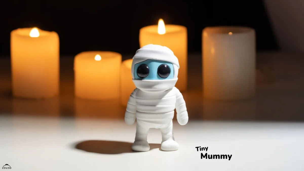 Tiny Mummy Keyring - Halloween