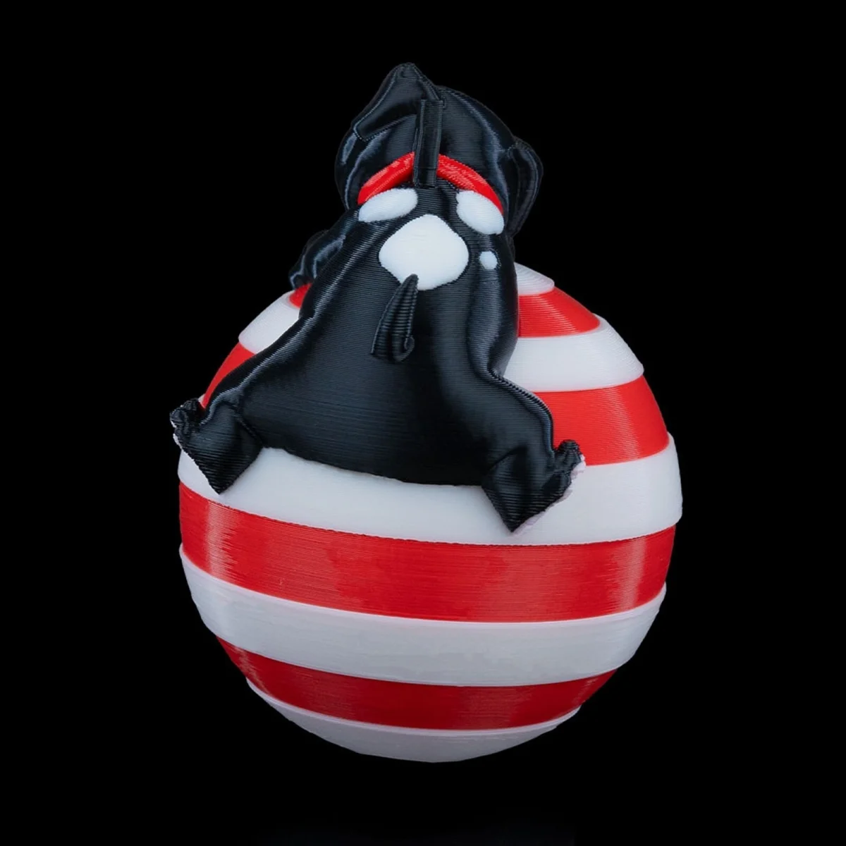 Sleeping Dog Christmas Ornament x3 - 3D Printed
