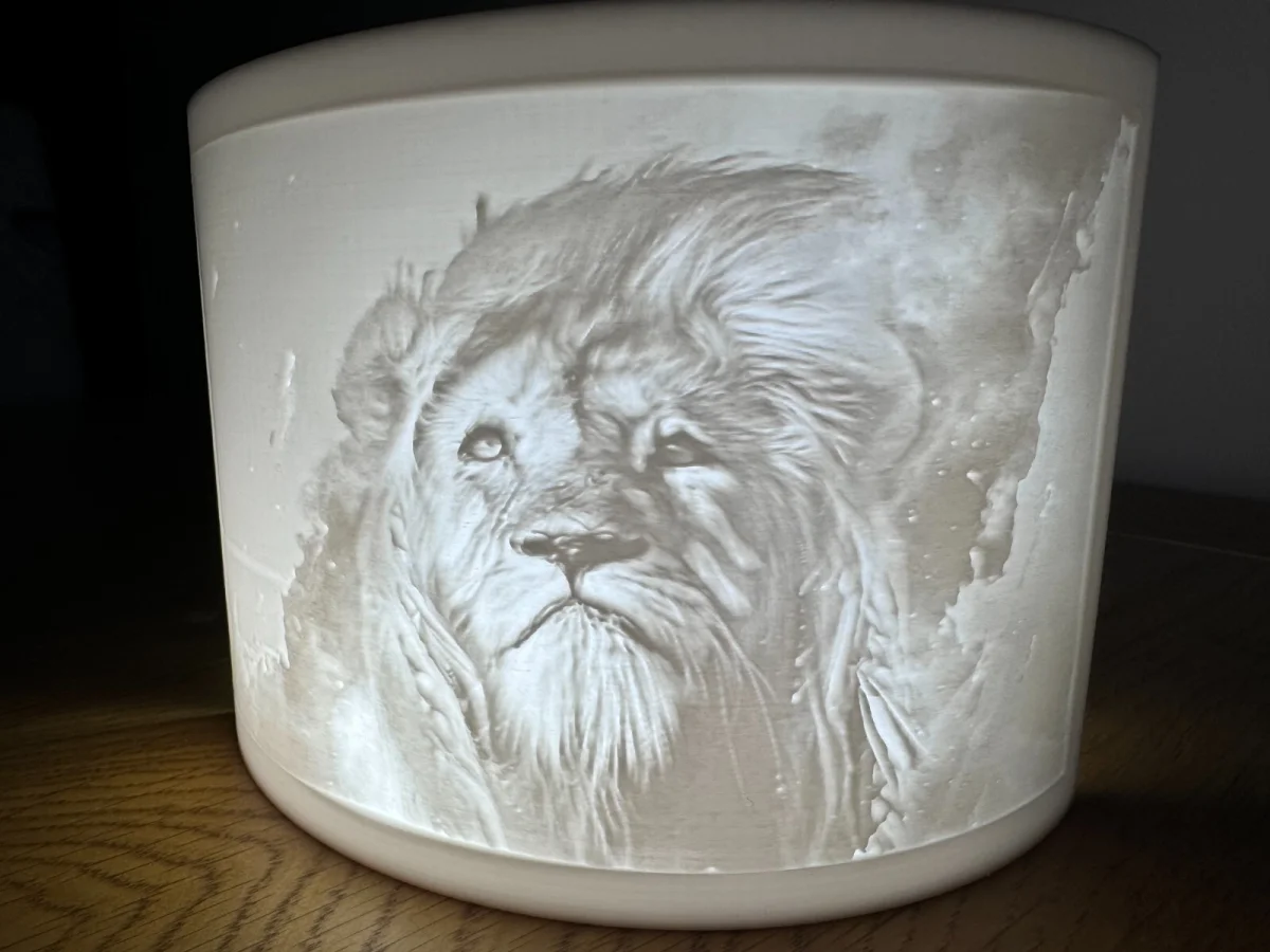 Customized Personalized Lithophane Night Light - 3D Printed