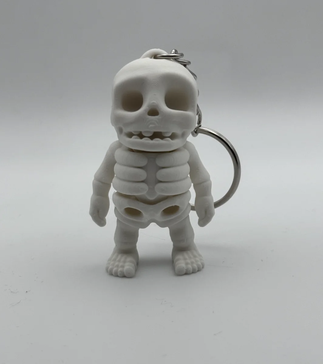 Skeleton Key Chain / Bag Pendant - Halloween