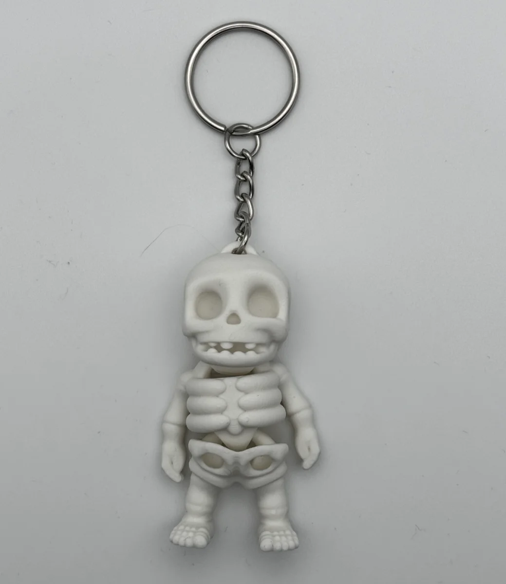 Skeleton Key Chain / Bag Pendant - Halloween
