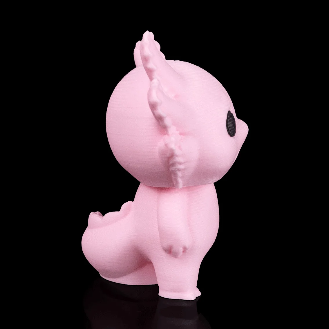 Gloomy Axolotl - KeyChain / Desk Pet - 3D Printed