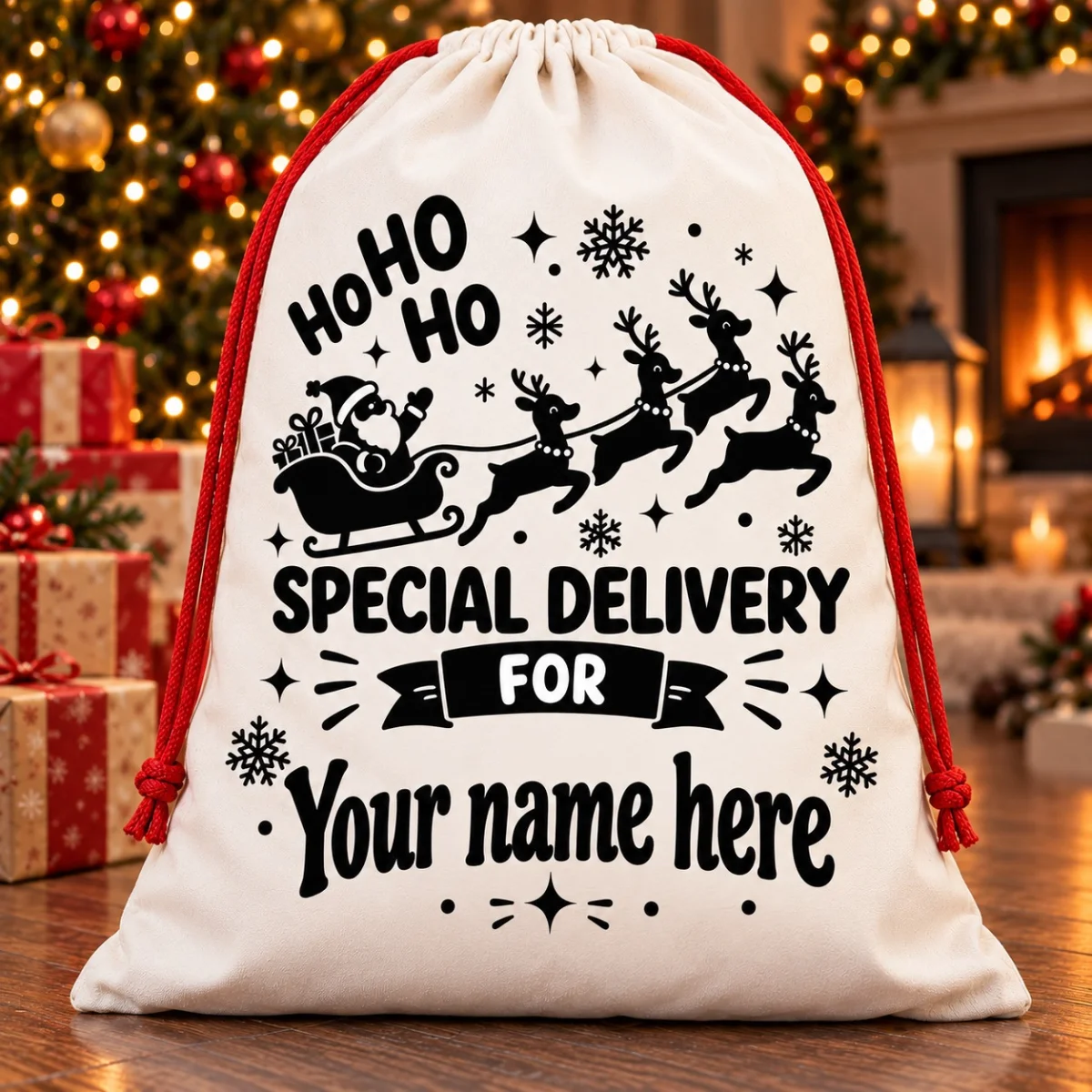 Personalised Special Delivery Santa Sack