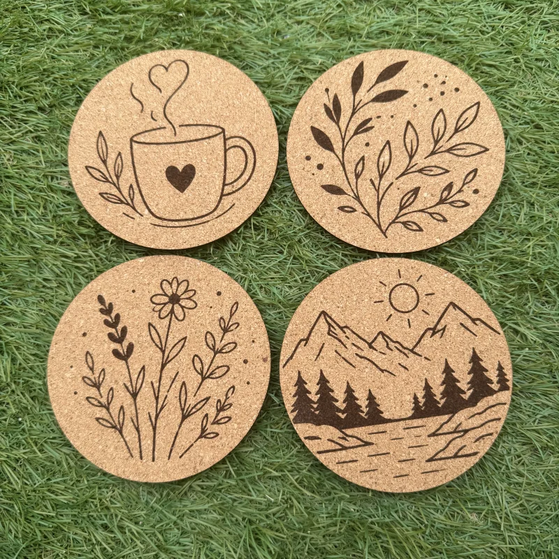 Personalised Cork Coasters