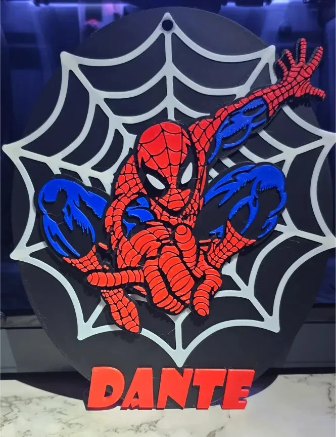 Spider Name Wall Art - Fan Art - 3D Printed