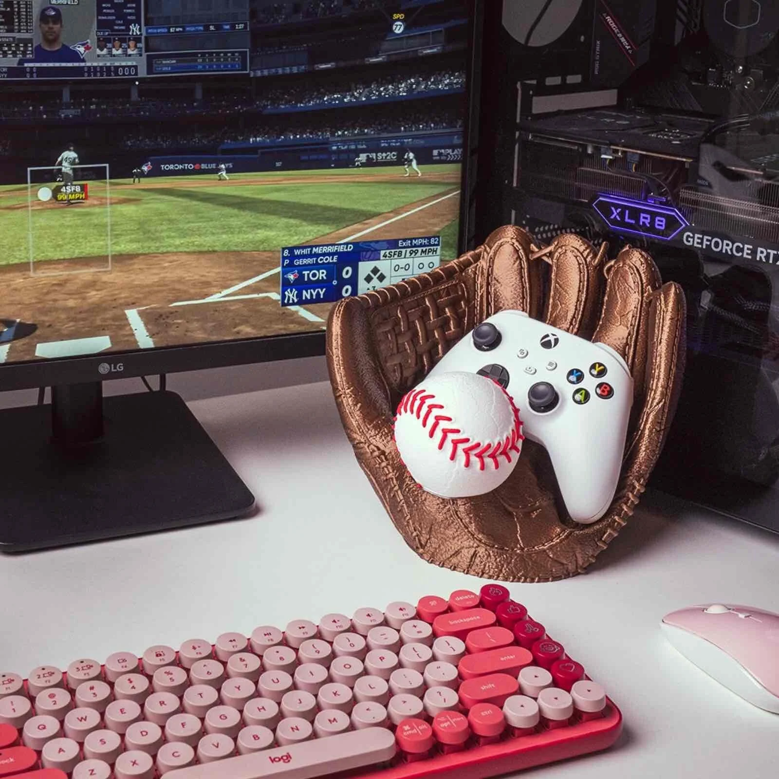 Baseball Glove Controller Stand - 3D Printed