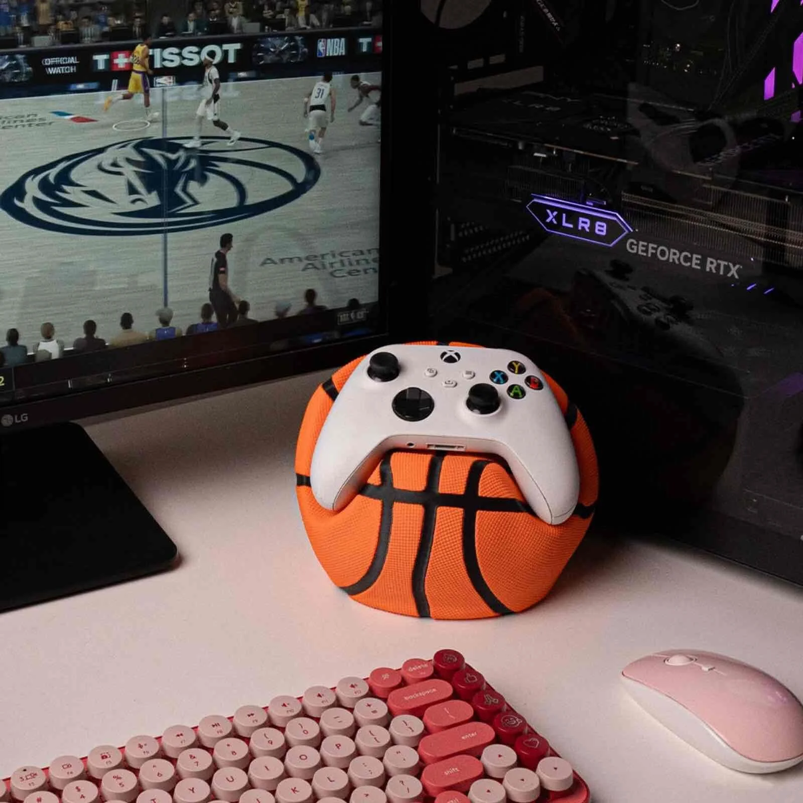 Basketball Controller Stand, 3D Printed - Gaming Gift
