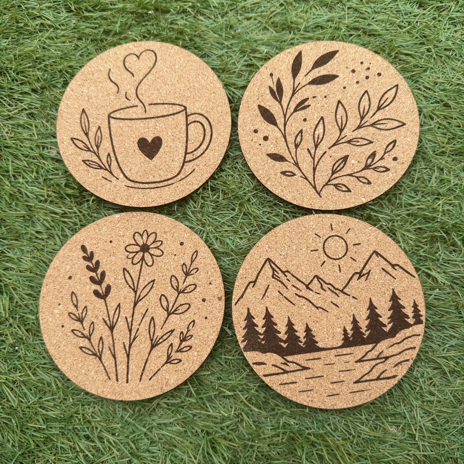 Personalised Cork Coasters