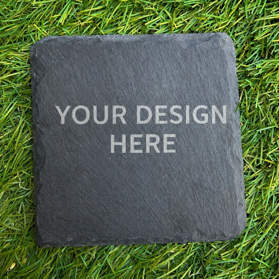 Personalised Engraved Slate Drinks Coaster