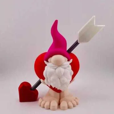 Heart with Arrow Costume Gnome - Valentines Day / Romantic Gift - 3D Printed