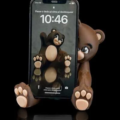 Beary Handy Phone Holder - 3D Printed