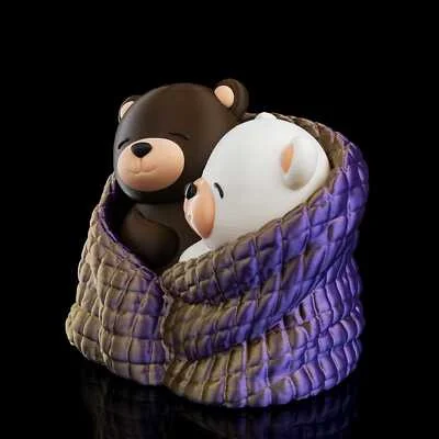 Cuddling Bears / Valetines Gift - 3D Printed