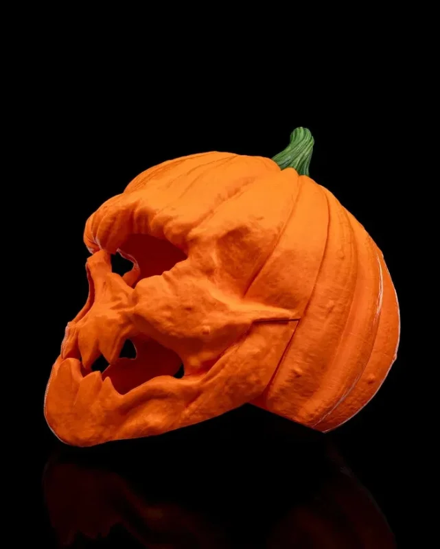Pumpkin Head Halloween Mask - 3D Printed