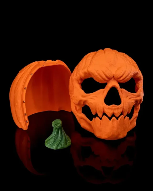 Pumpkin Head Halloween Mask - 3D Printed
