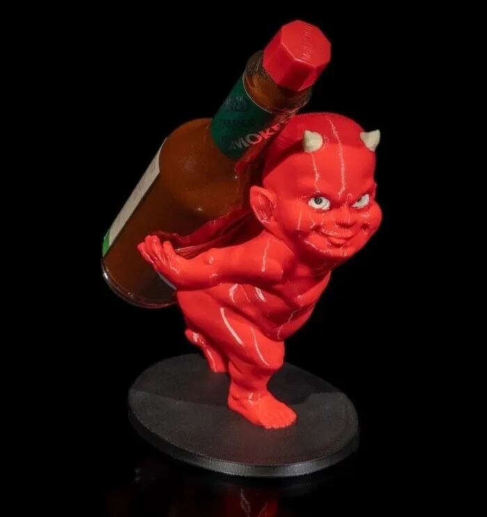 Diablillo Tabasco Holder - 3D Printed