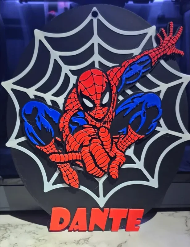 Spider Name Wall Art - Fan Art - 3D Printed