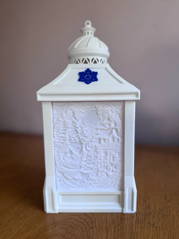 Personalised Lithophane Gift Lamp - 4 Custom Photos - USB Powered