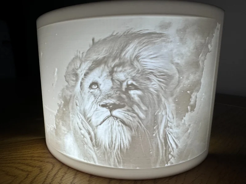 Customized Personalized Lithophane Night Light - 3D Printed
