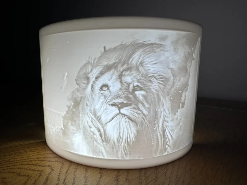 Customized Personalized Lithophane Night Light - 3D Printed