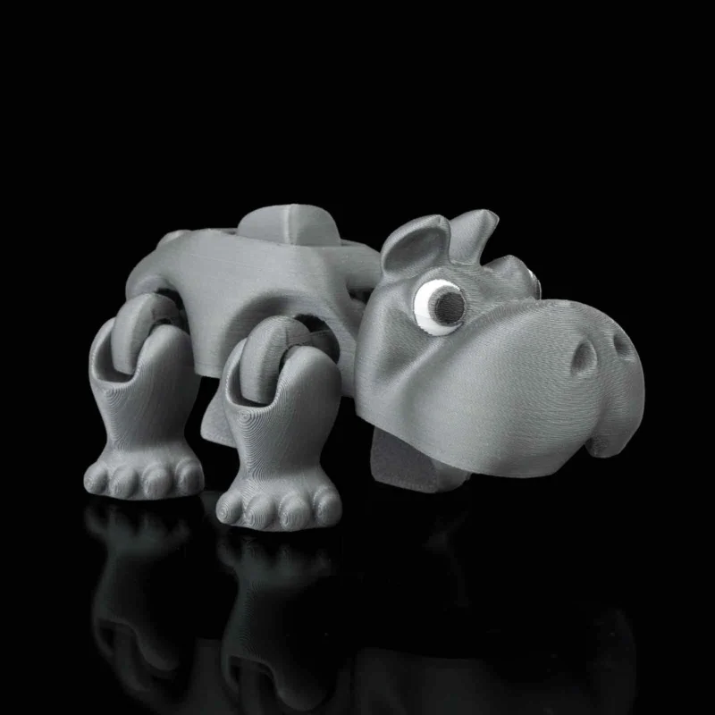 3D Printed Hungry Hippo, Articulated Fidget Toy, Desk Buddy, Fidget Pet