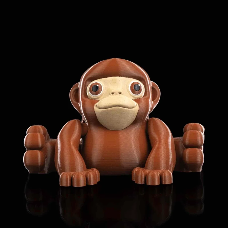 3D Printed Stretching Monkey, Articulated Fidget Toy, Desk Buddy, Fidget Pet
