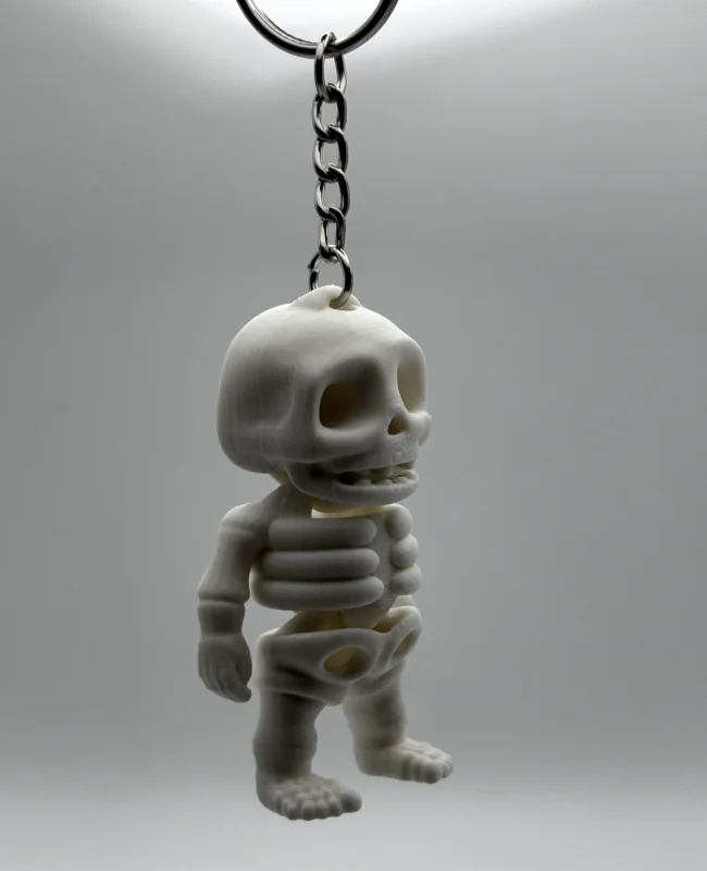Skeleton Key Chain / Bag Pendant - Halloween