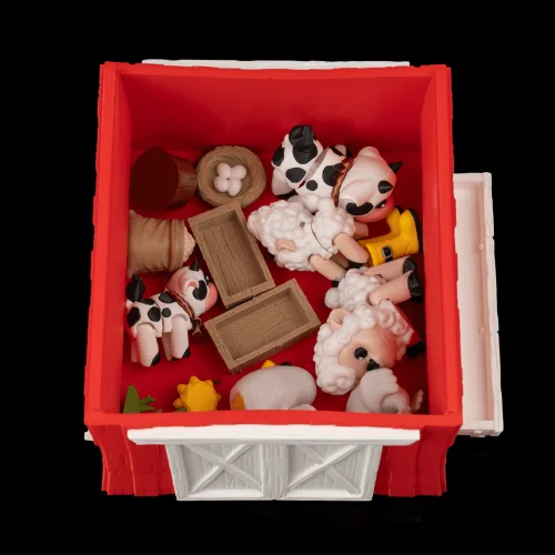 Ranch Life - 3D Printed Farm Animal Set with Barn , Articulated