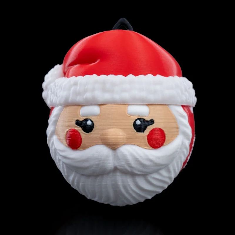 Santa Claus Christmas Ornament x3 - 3D Printed