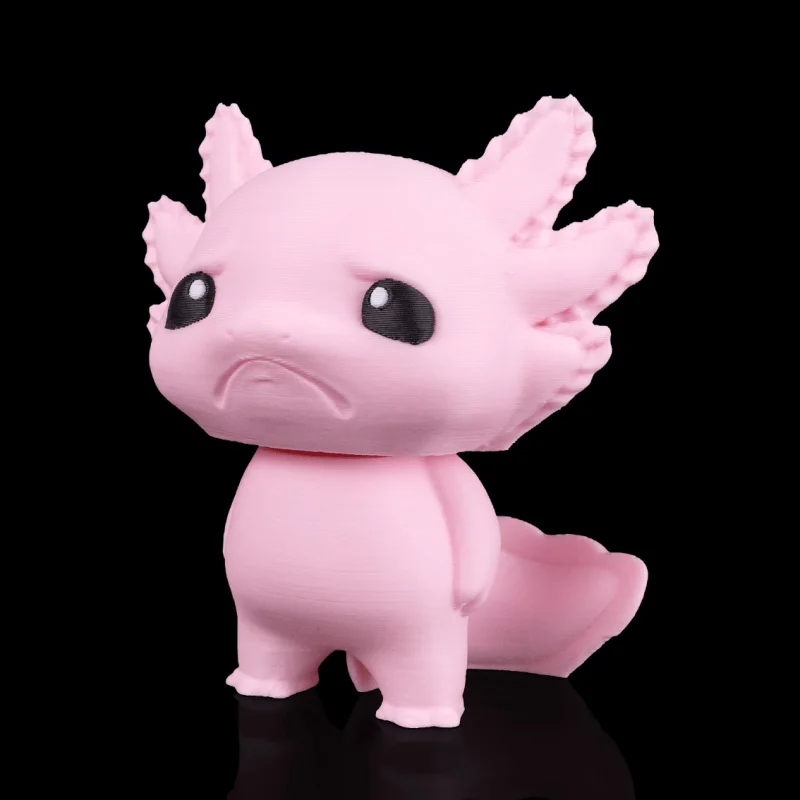 Gloomy Axolotl - KeyChain / Desk Pet - 3D Printed