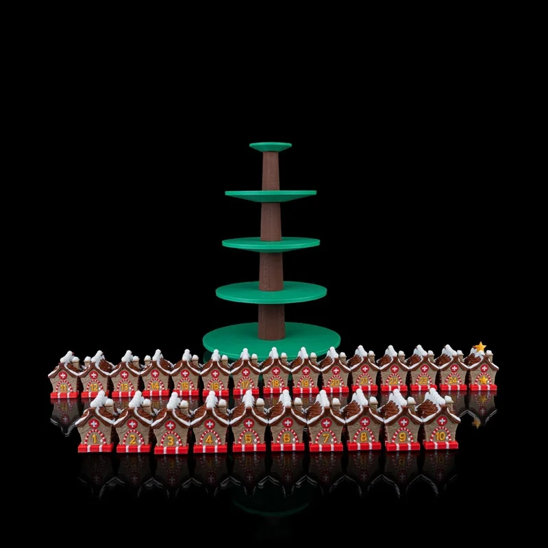 Tree Top Village Christmas Countdown - 3D Printed