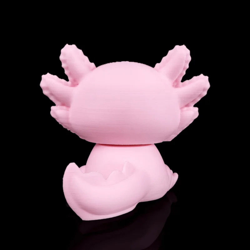 Grumpy Axolotl - KeyChain / Desk Pet - 3D Printed