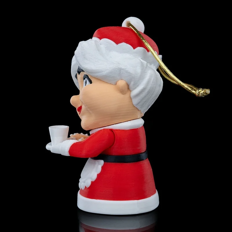 Mrs. Claus Christmas Ornament x3 - 3D Printed