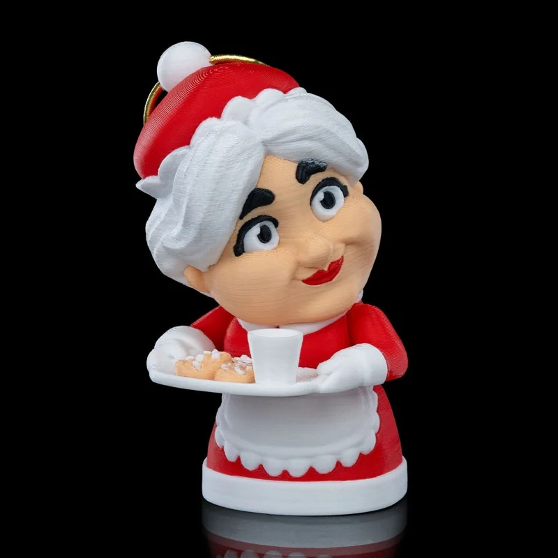 Mrs. Claus Christmas Ornament x3 - 3D Printed
