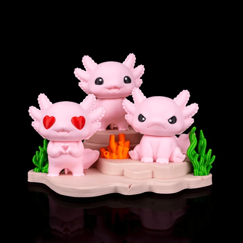 Axolotl Haven - Display - 3D Printed