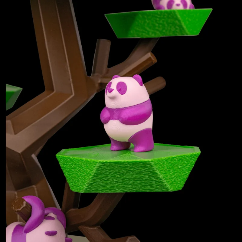 Panda Tumble - Game Set - 3D Printed