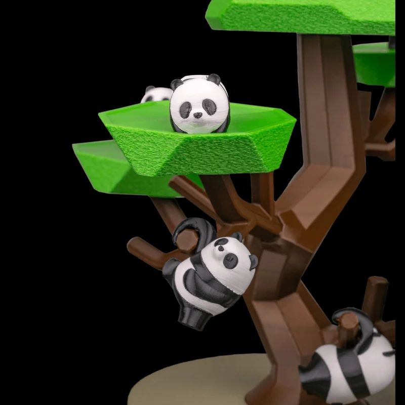 Panda Tumble - Game Set - 3D Printed