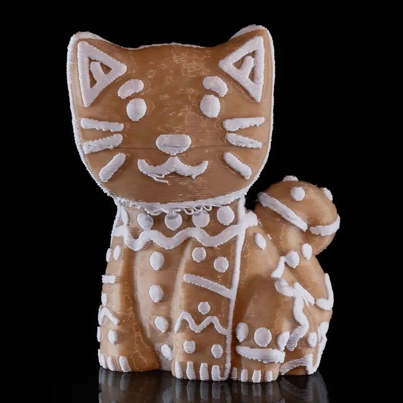Gingerbread Sugar Cat- 3D Printed