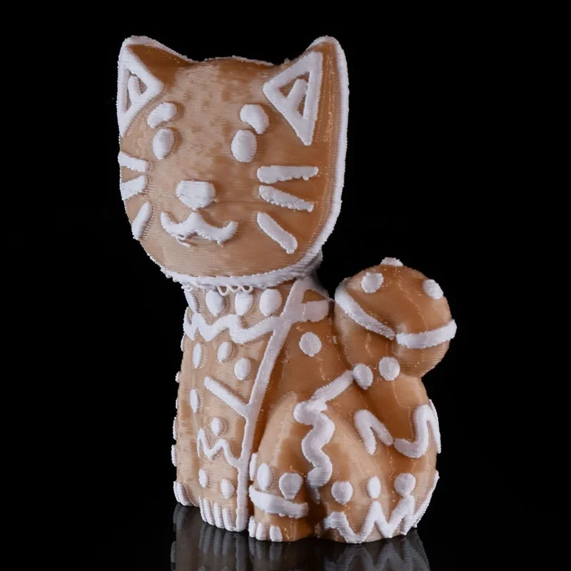Gingerbread Sugar Cat- 3D Printed