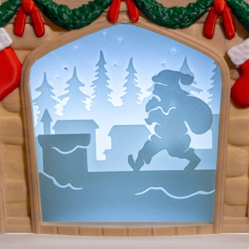 Cozy Fireplace Night Light - 3D Printed