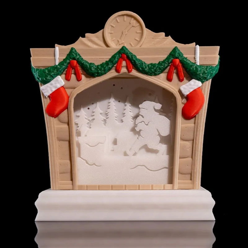 Cozy Fireplace Night Light - 3D Printed