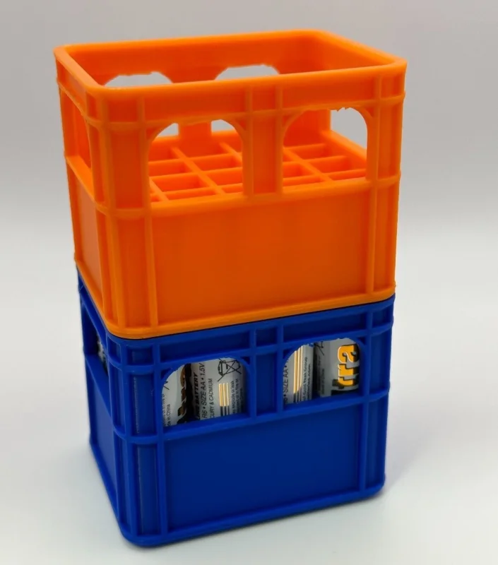 Stackable AA & AAA Battery Crates - 3D Printed