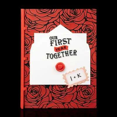 Love Letter Custom Scrapbook Cover Gift / Valentines / Memories - 3D Printed