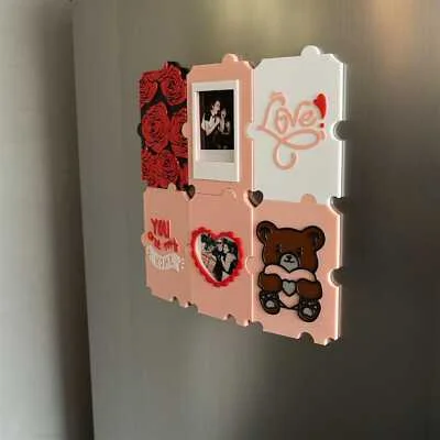 Puzzled Love Magnetic Photo Frame - 3D Printed