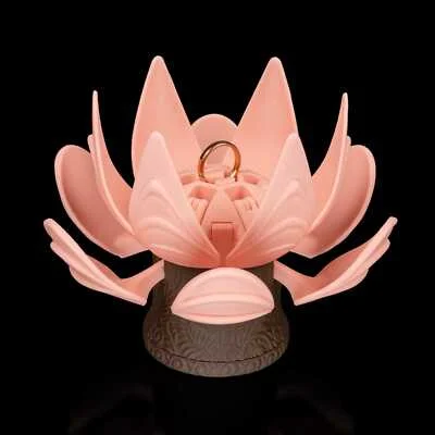 Blooming Promise - Ring Box / Valentines Desk Decoration - 3D Printed