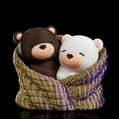 Cuddling Bears / Valetines Gift - 3D Printed