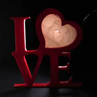 Love Sign Lithophane - 3D Printed